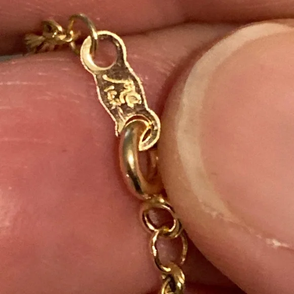 Brand new 14k Necklace and Charm - Picture 4 of 4